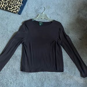 Brown long sleeve Ralph Lauren shirt